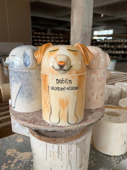 Hand-painted Pet Urn (Dog)